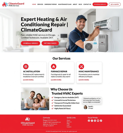 Apex HVAC Solutions Web App